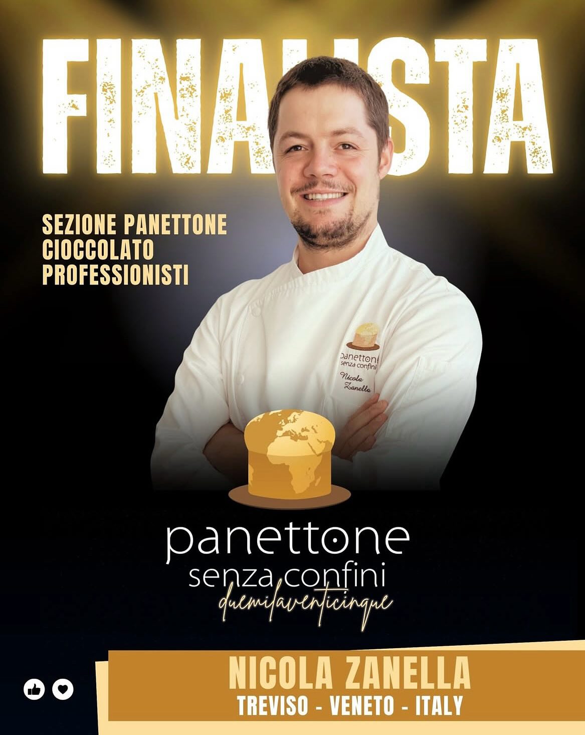 Finalista miglior panettone 2025 “panettone senza confini” 