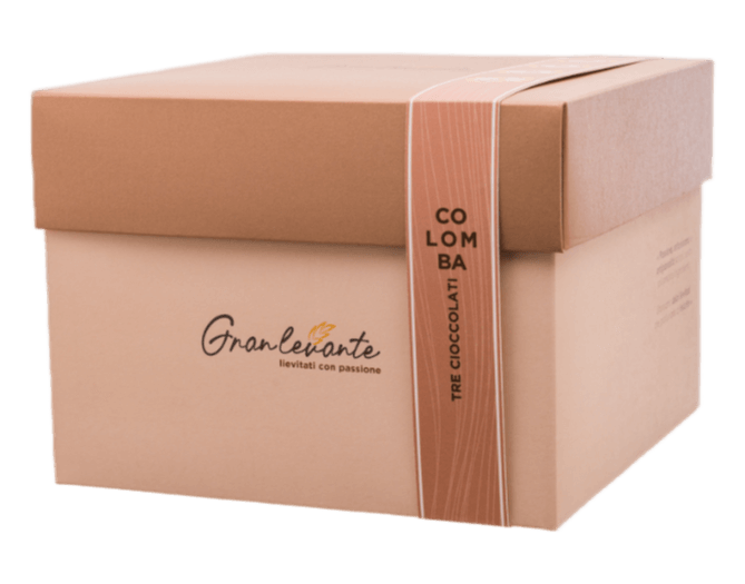 Colomba tre cioccolati scatola