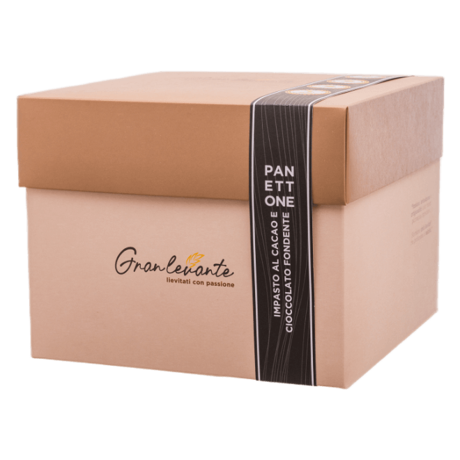 Panettone cacao e cioccolato fondente scatola