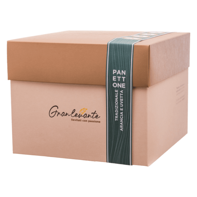 Panettone tradizionale arancia e uvetta scatola
