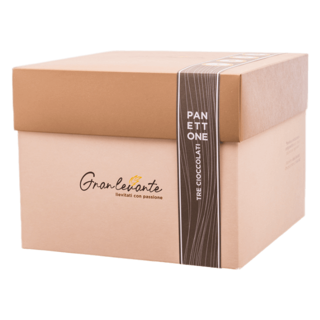 Panettone tre cioccolati scatola